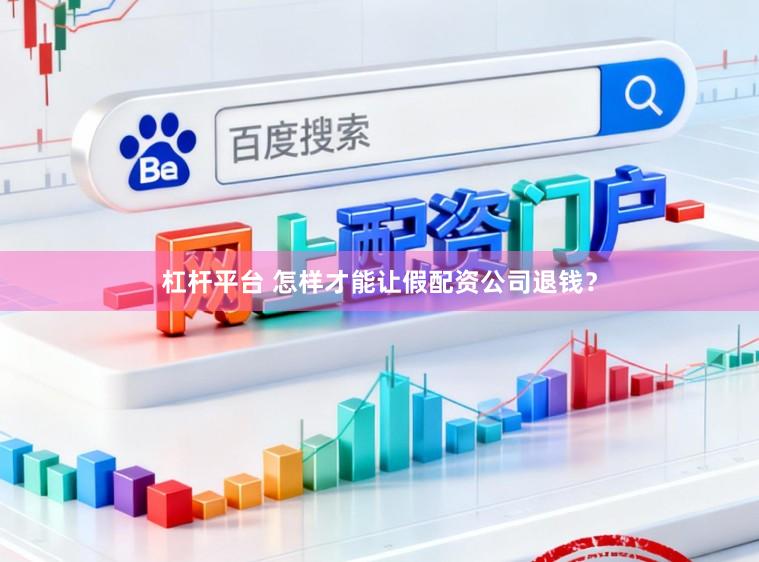 杠杆平台 怎样才能让假配资公司退钱？